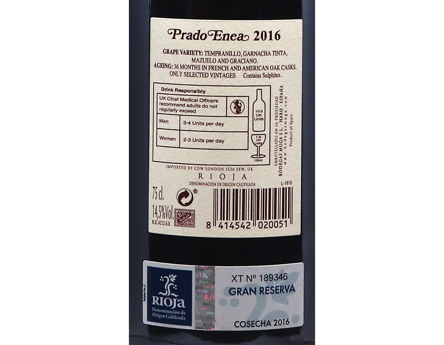 Muga Prado Enea Gran Reserva 2016