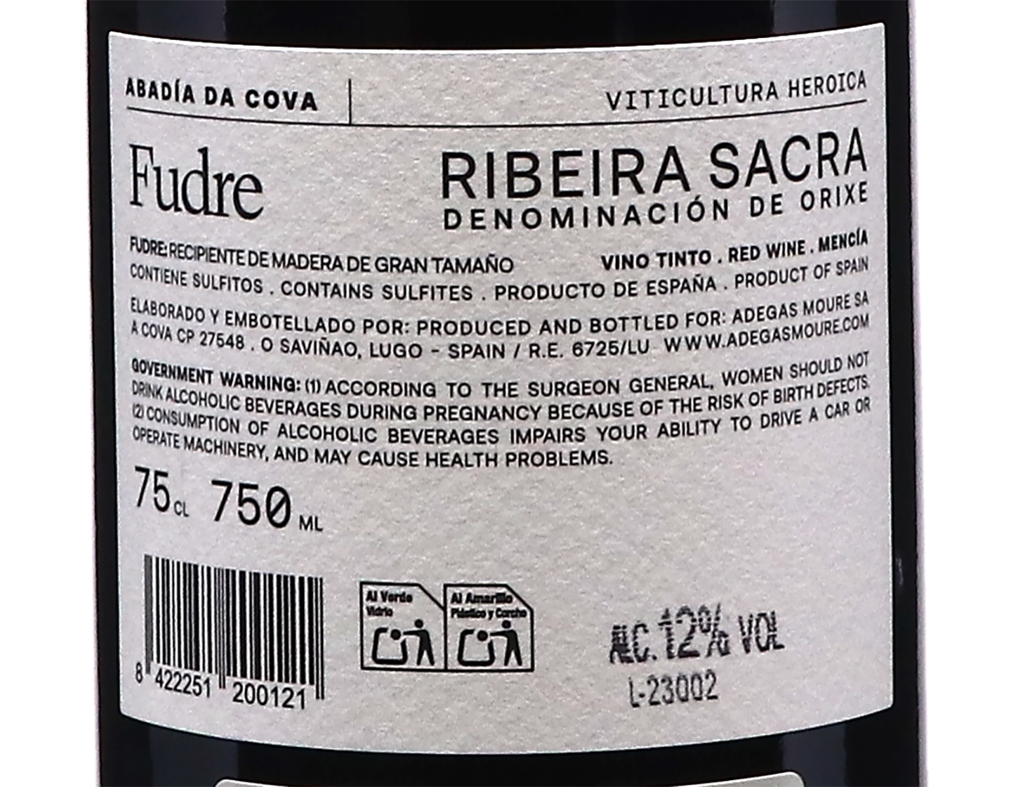 Abadia da Cova Fudre Ribeira Sacra 2023