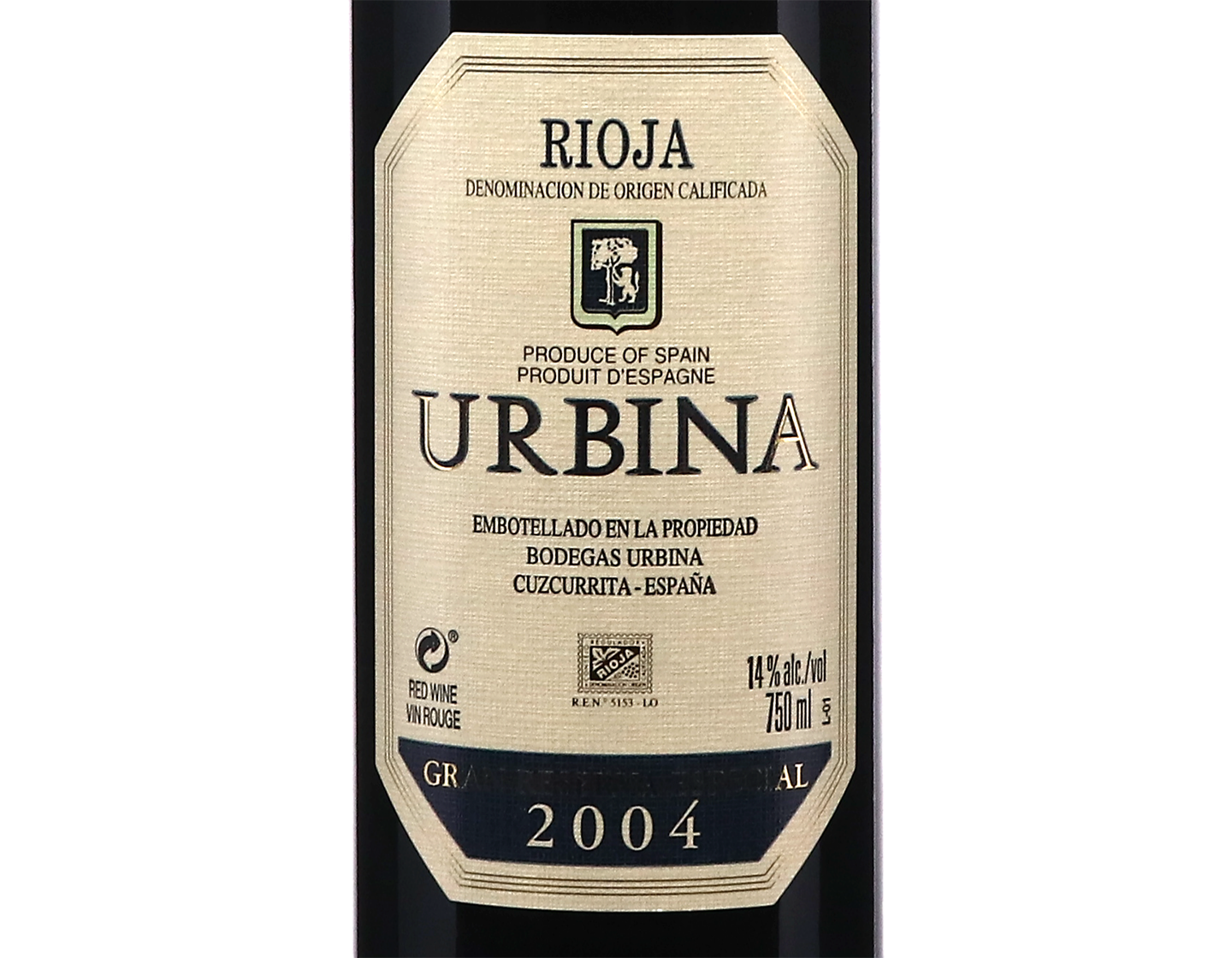 Bodegas Urbina Gran Reserva Blue Label 2004