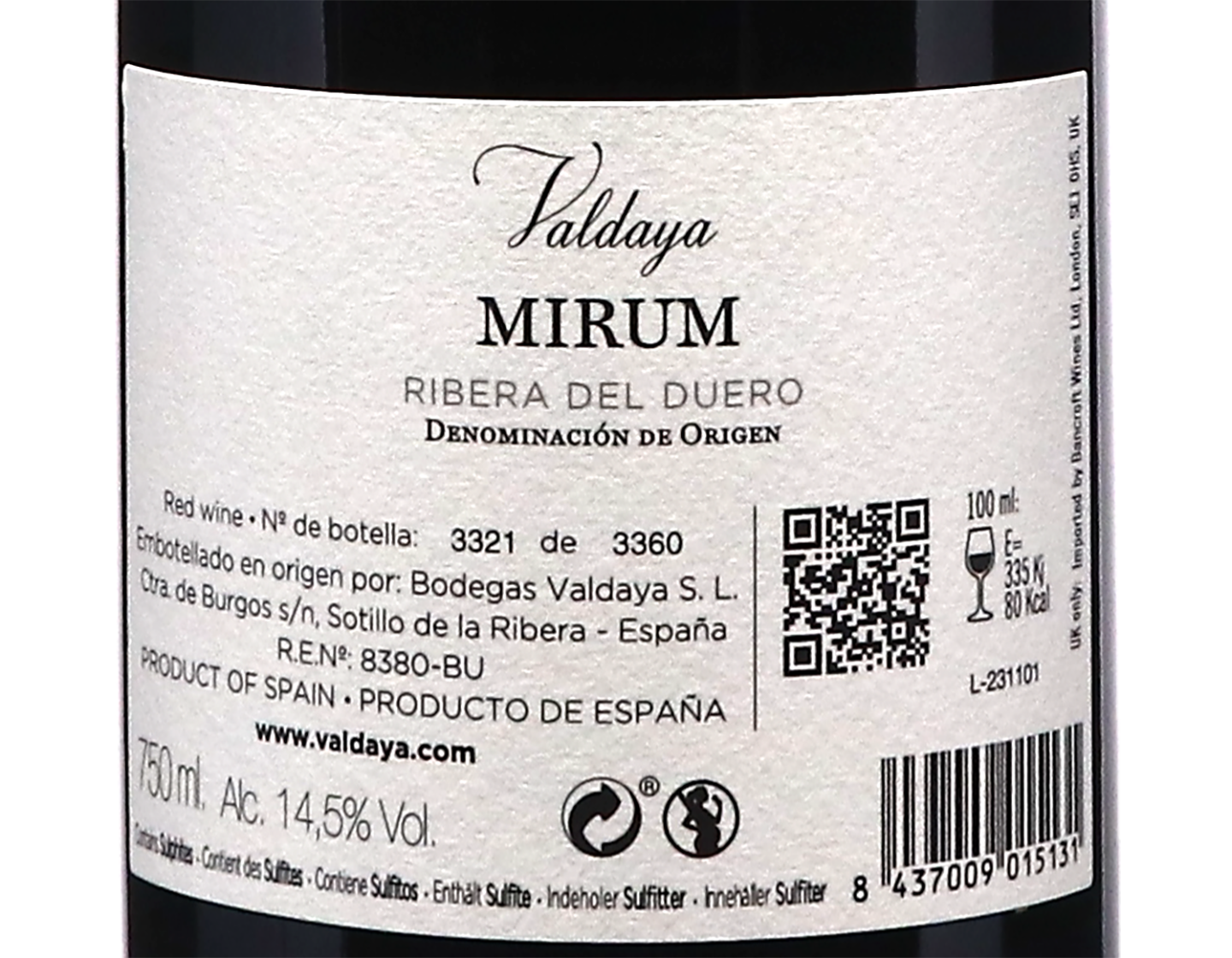 Bodegas de Valdaya Mirum 2021
