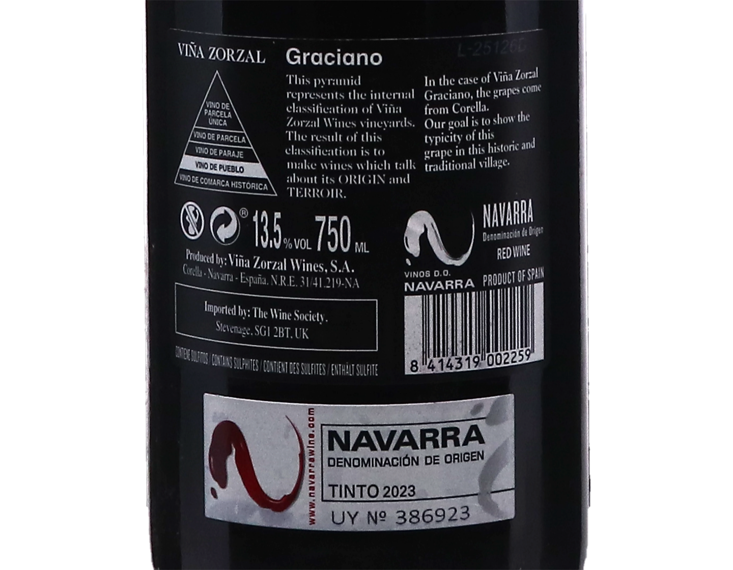 Viña Zorzal Graciano, Navarra 2023