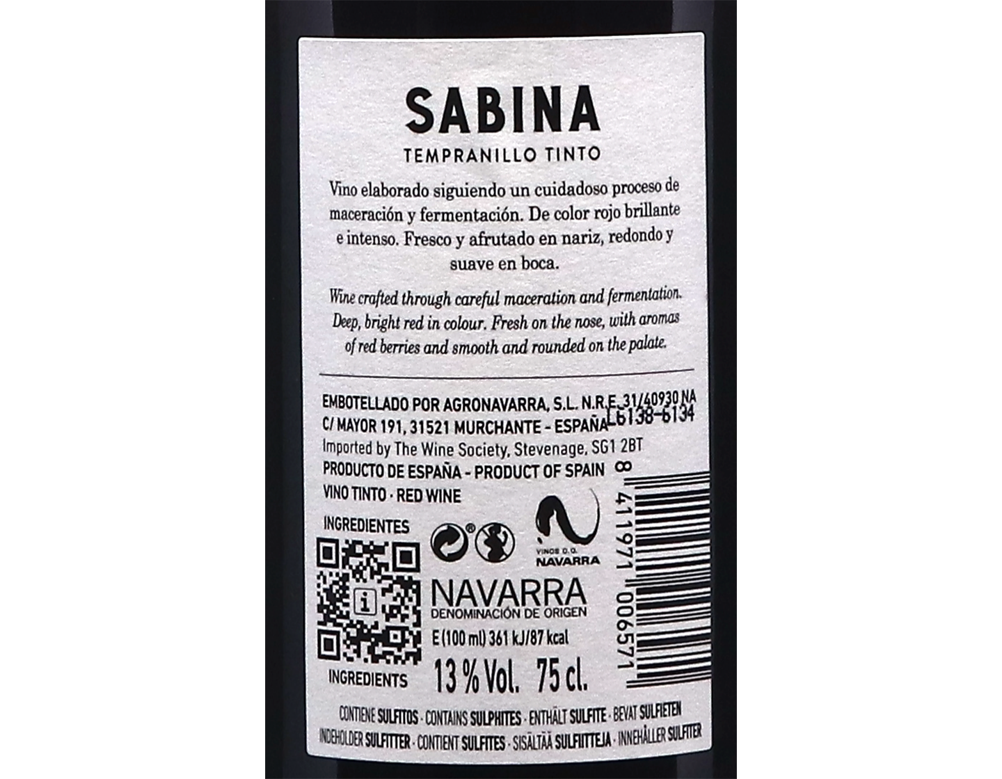 Sabina Tempranillo, Navarra 2024