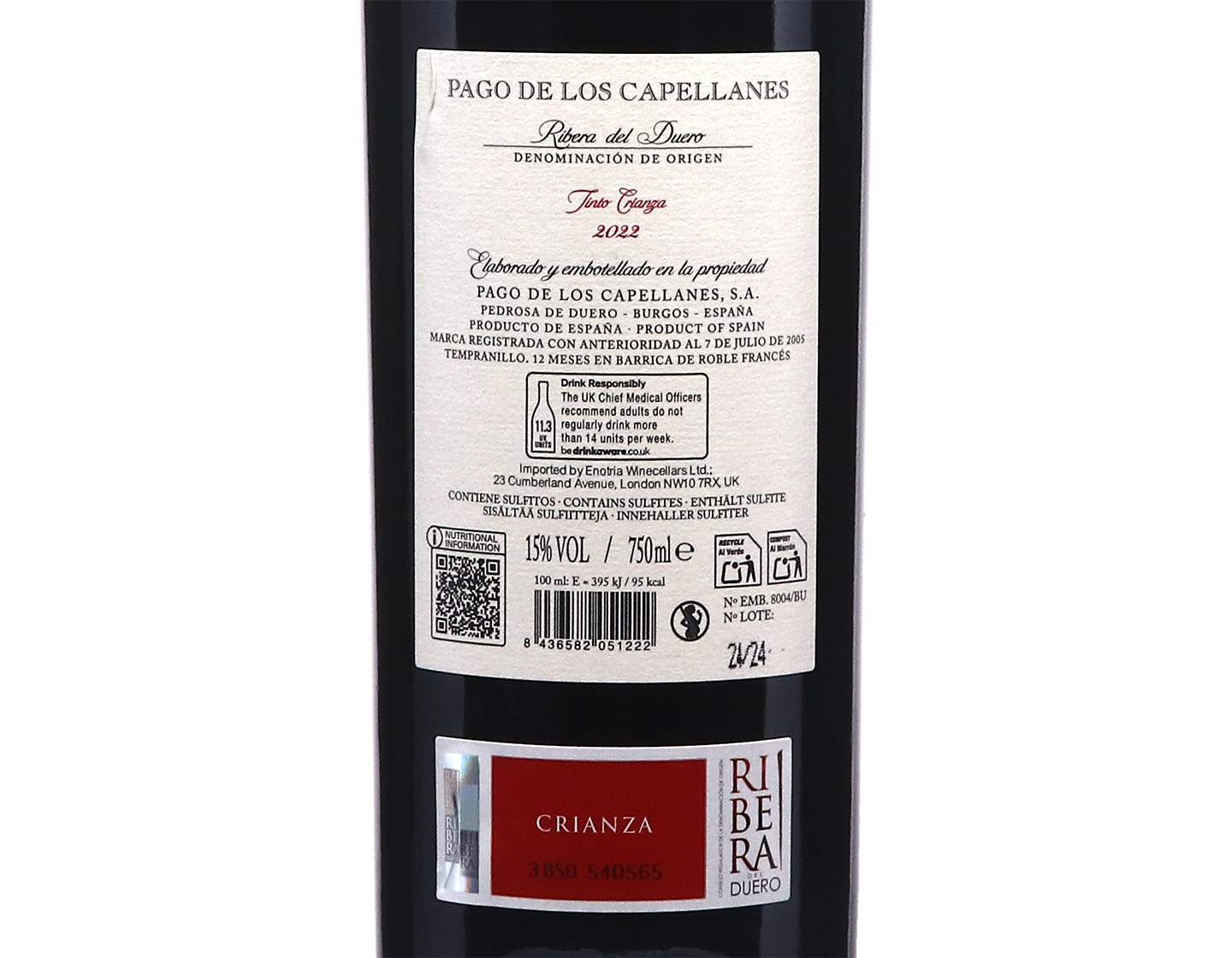 Pago de los Capellanes Crianza, Ribera del Duero 2022