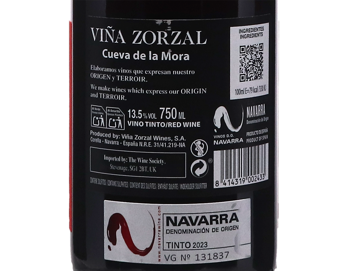 Viña Zorzal Cueva de La Mora Garnacha, Navarra 2023