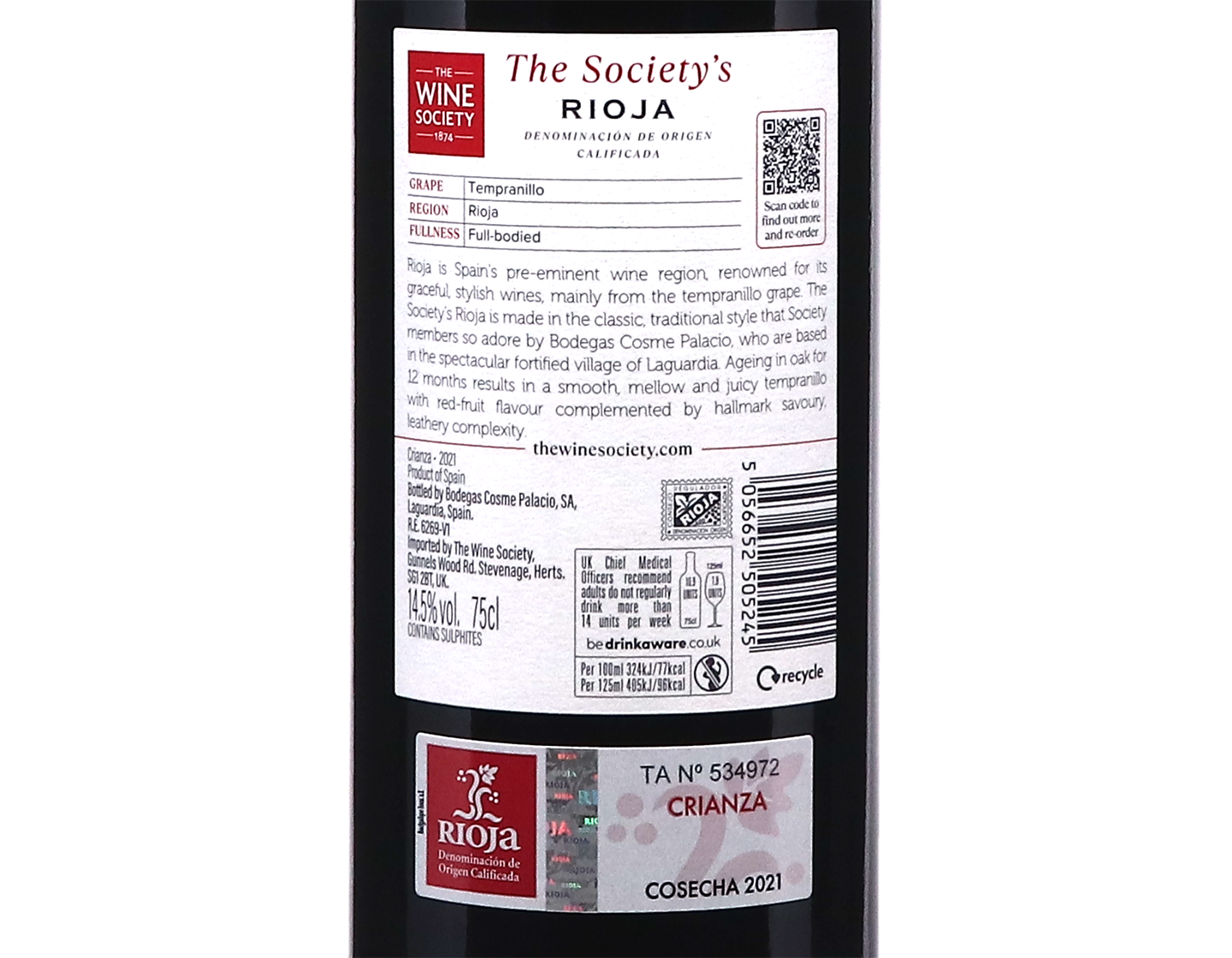 The Society's Rioja Crianza 2021