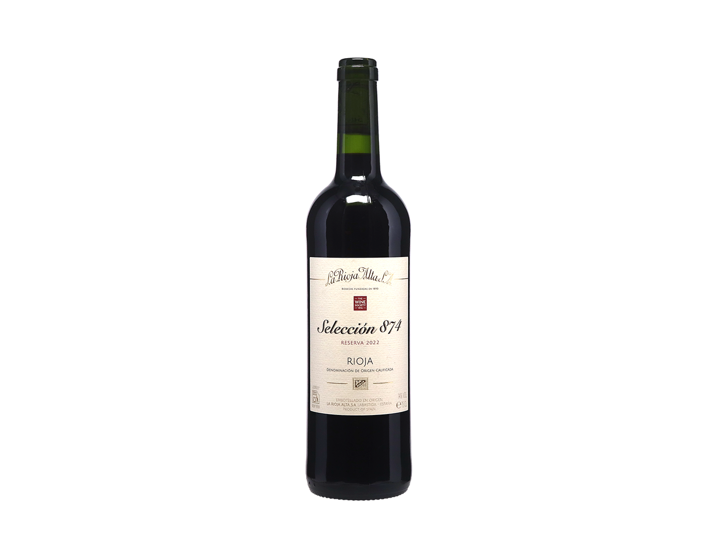 La Rioja Alta Selección 874 Reserva, Rioja 2022