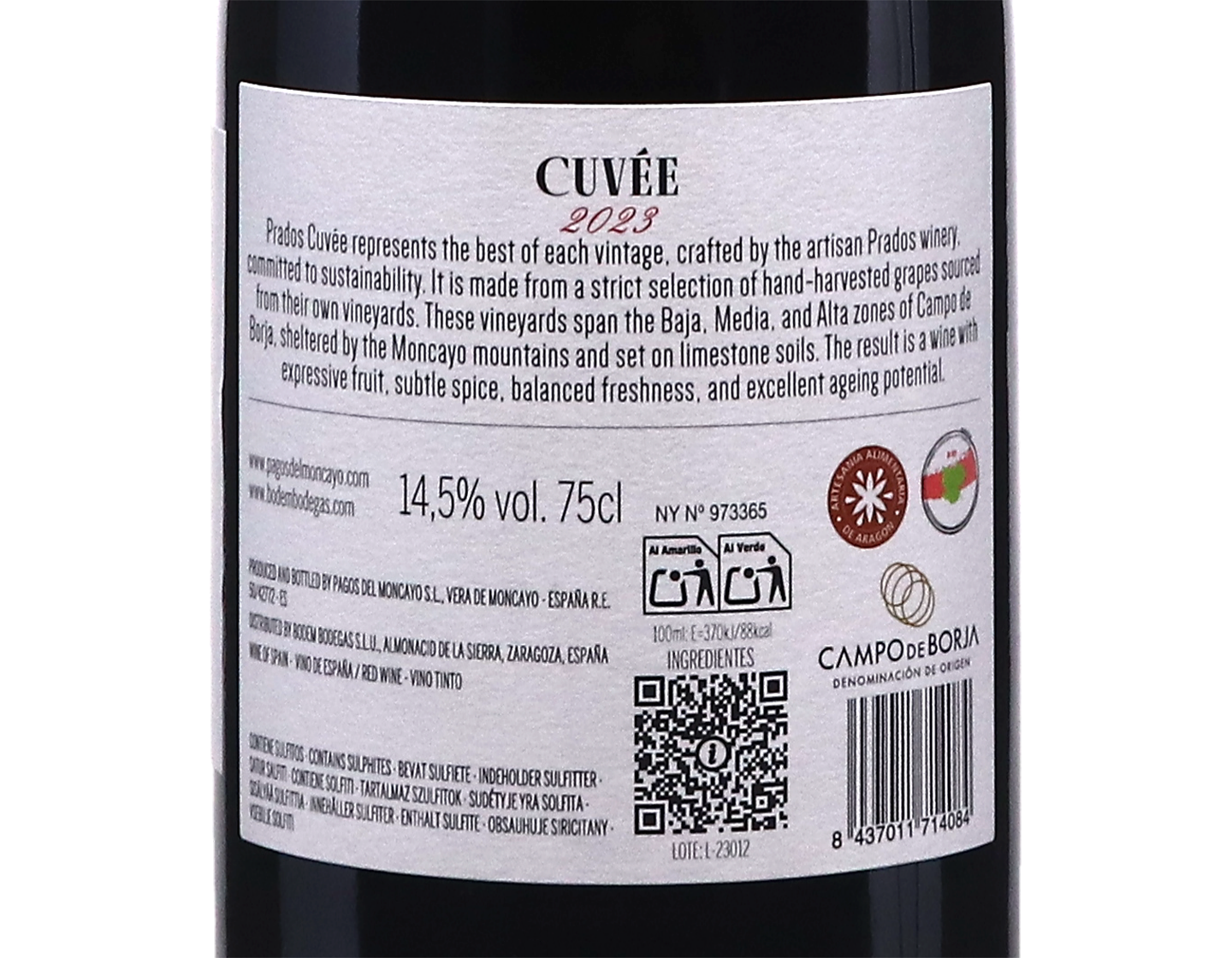 Pagos del Moncayo Prados Garnacha Campo de Borja 2023