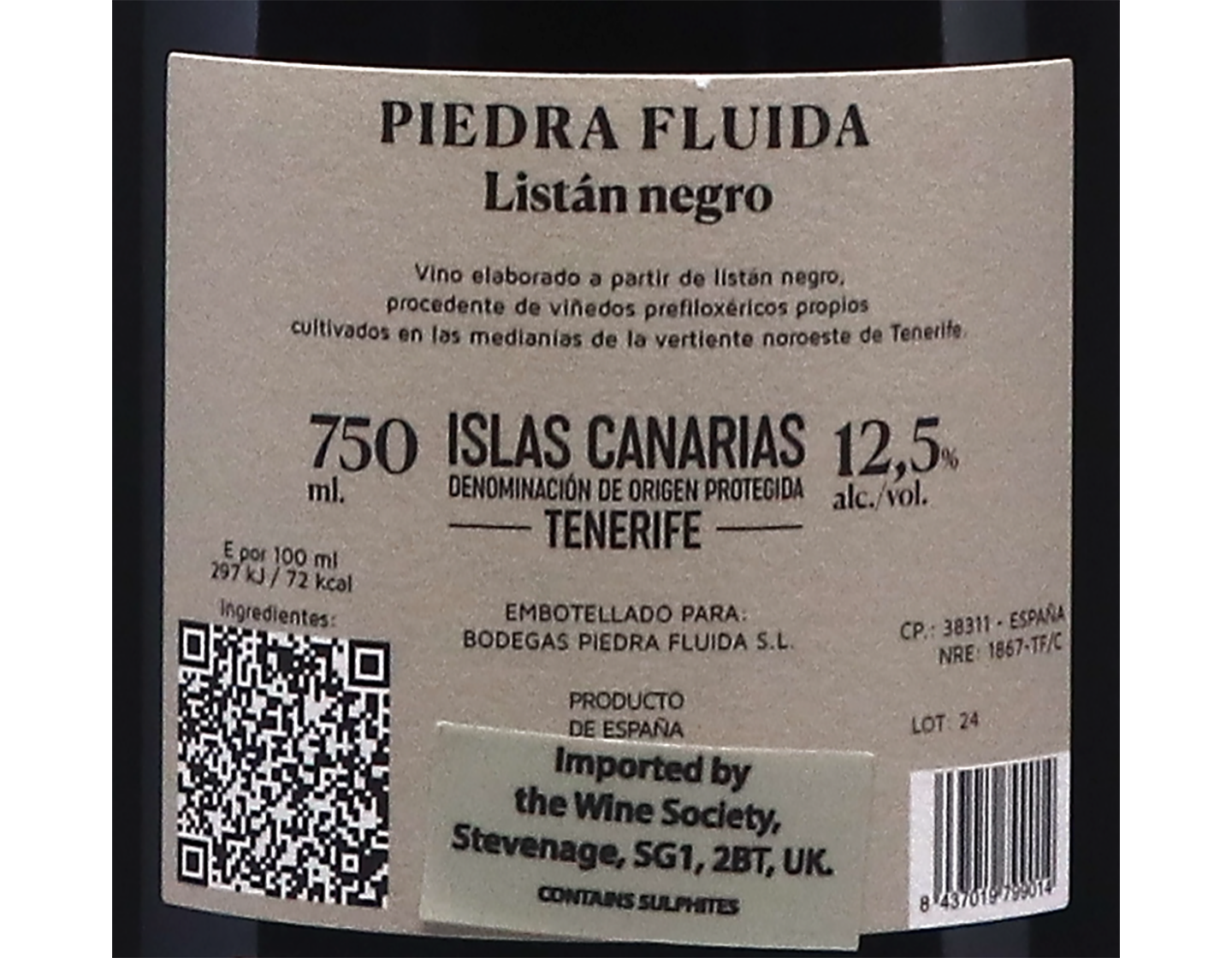 Listan Negro Piedra Fluida Tenerife 2022