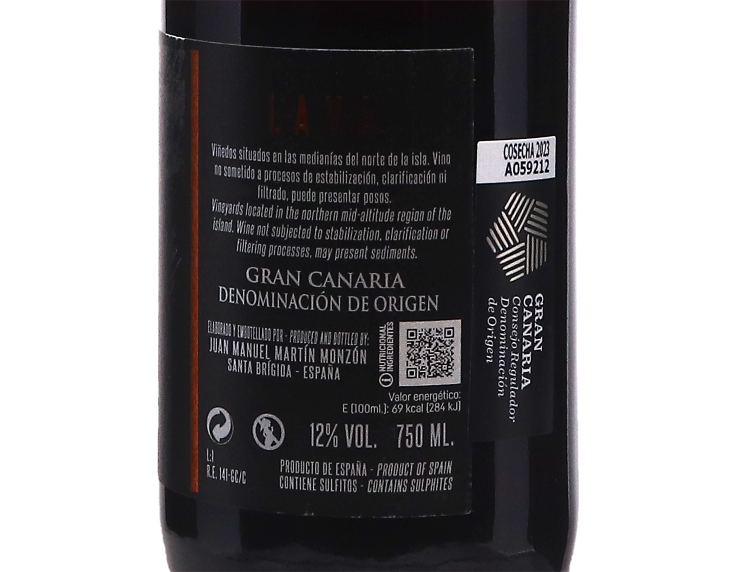 Bodegas Lava Tinto Gran Canaria 2023