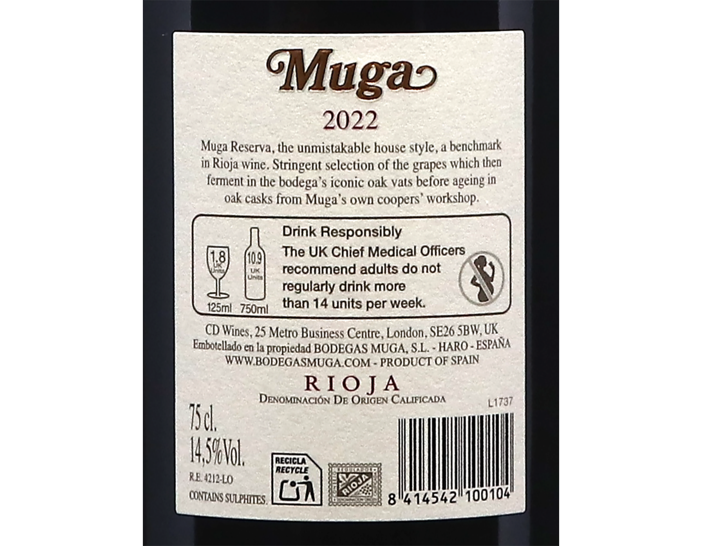 Muga Reserva Rioja 2022