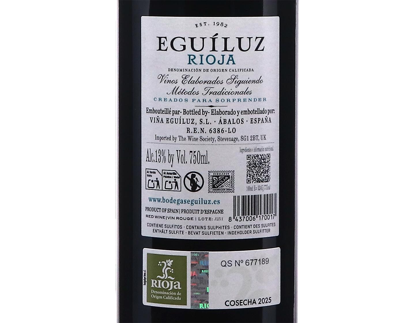 Eguiluz Joven Rioja 2025 13%