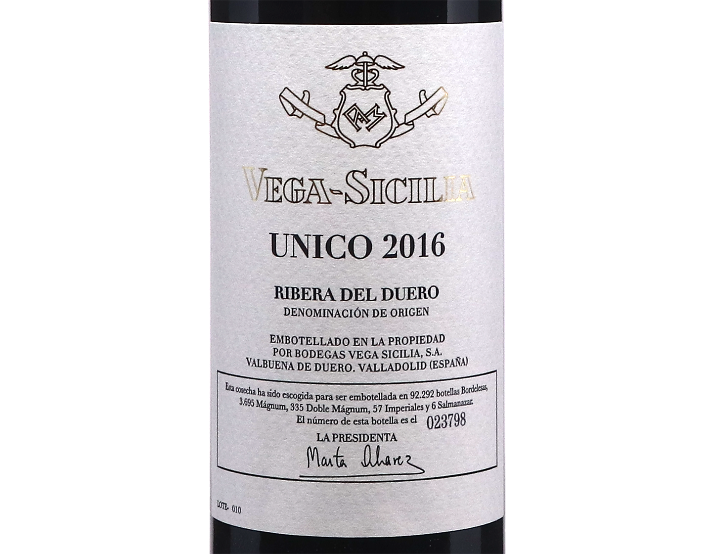 Vega Sicilia Unico Ribera del Duero 2016