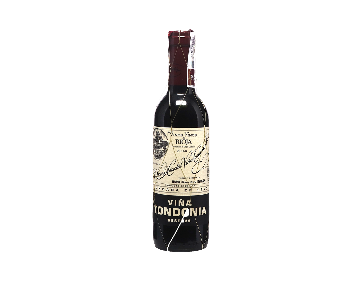 Half bottle of López de Heredia Viña Tondonia Reserva, Rioja 2014