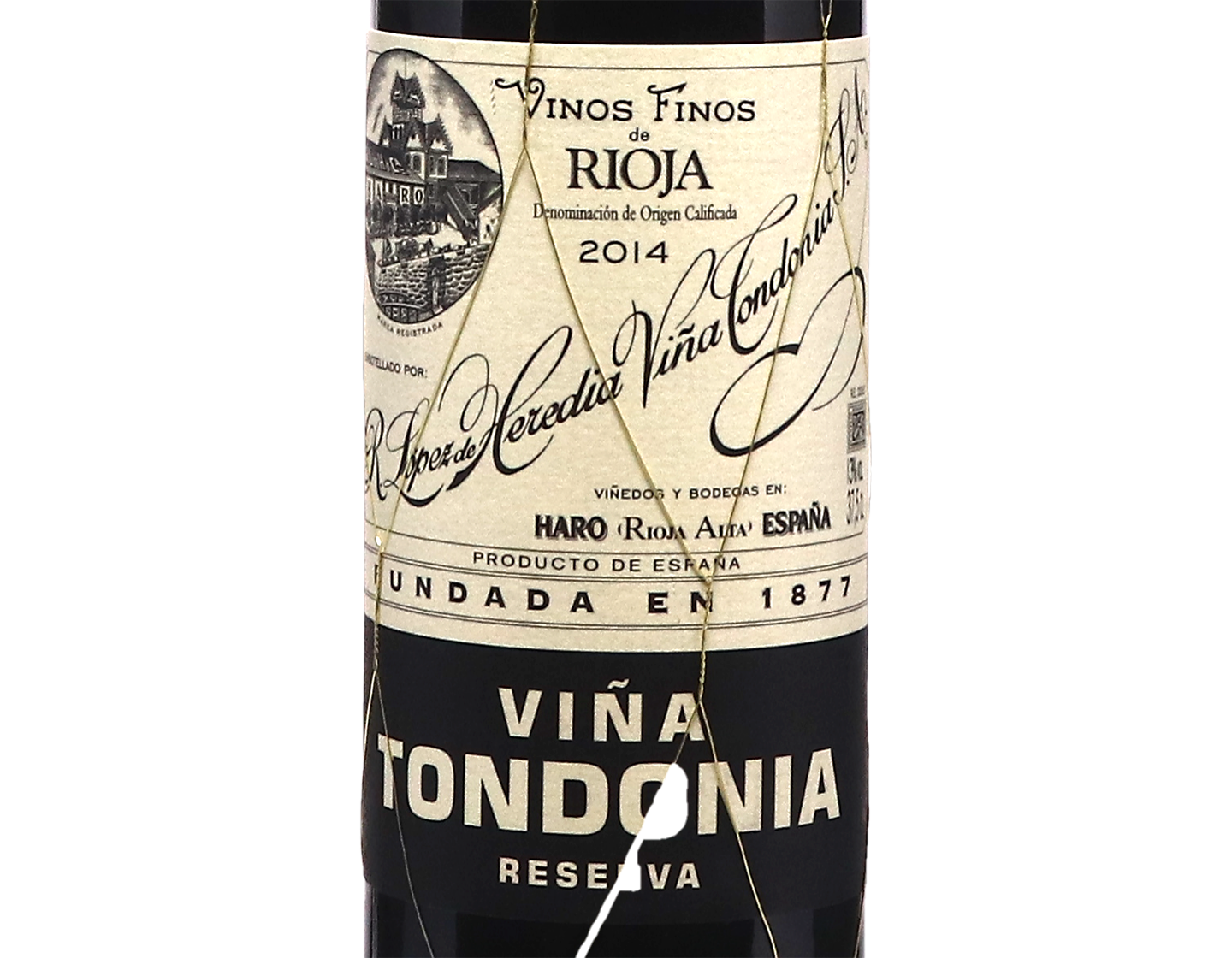 Half bottle of Lopez de Heredia Vina Tondonia Reserva Rioja 2014