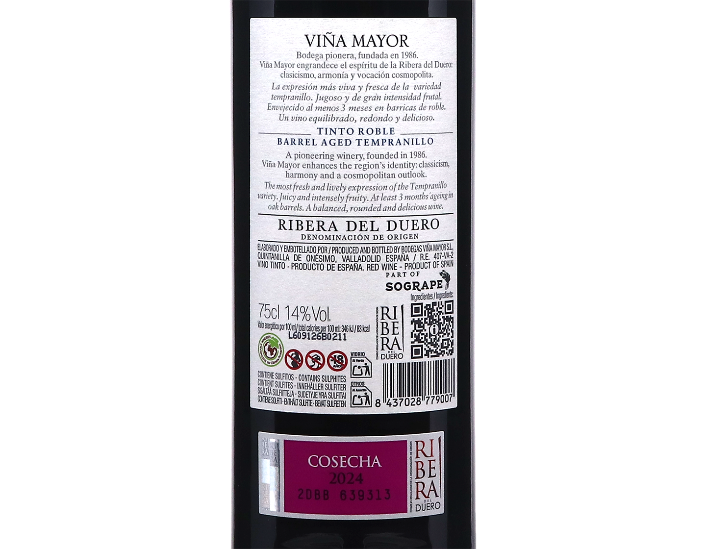 Viña Mayor Roble, Ribera del Duero 2024