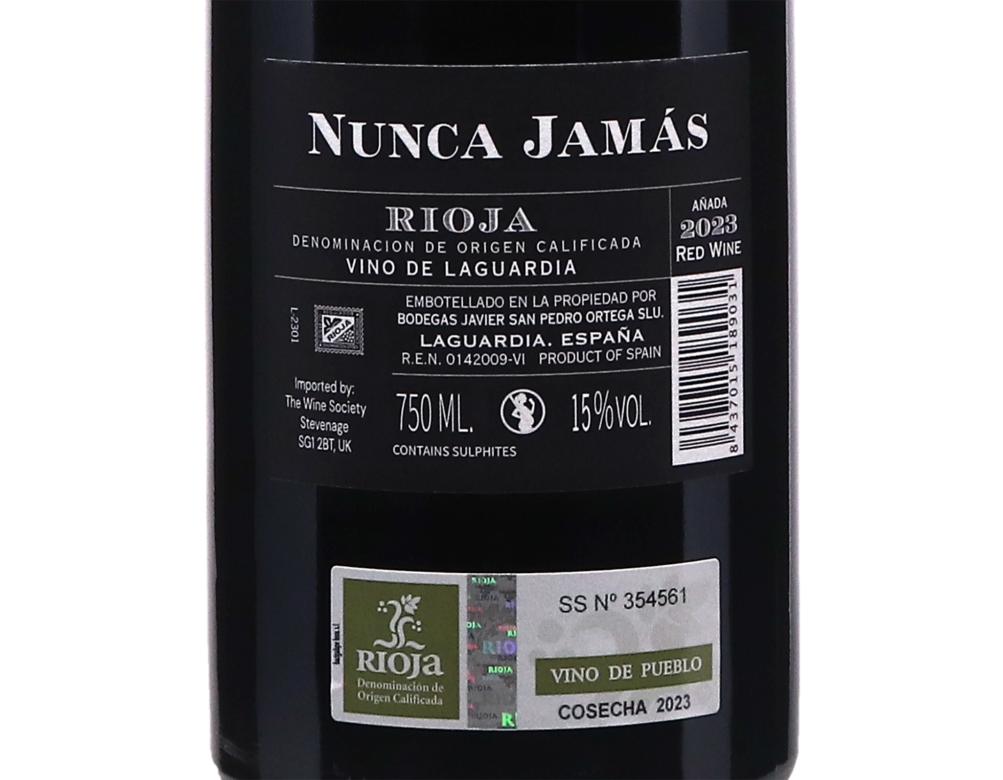Nunca Jamas Javier San Pedro Rioja 2023