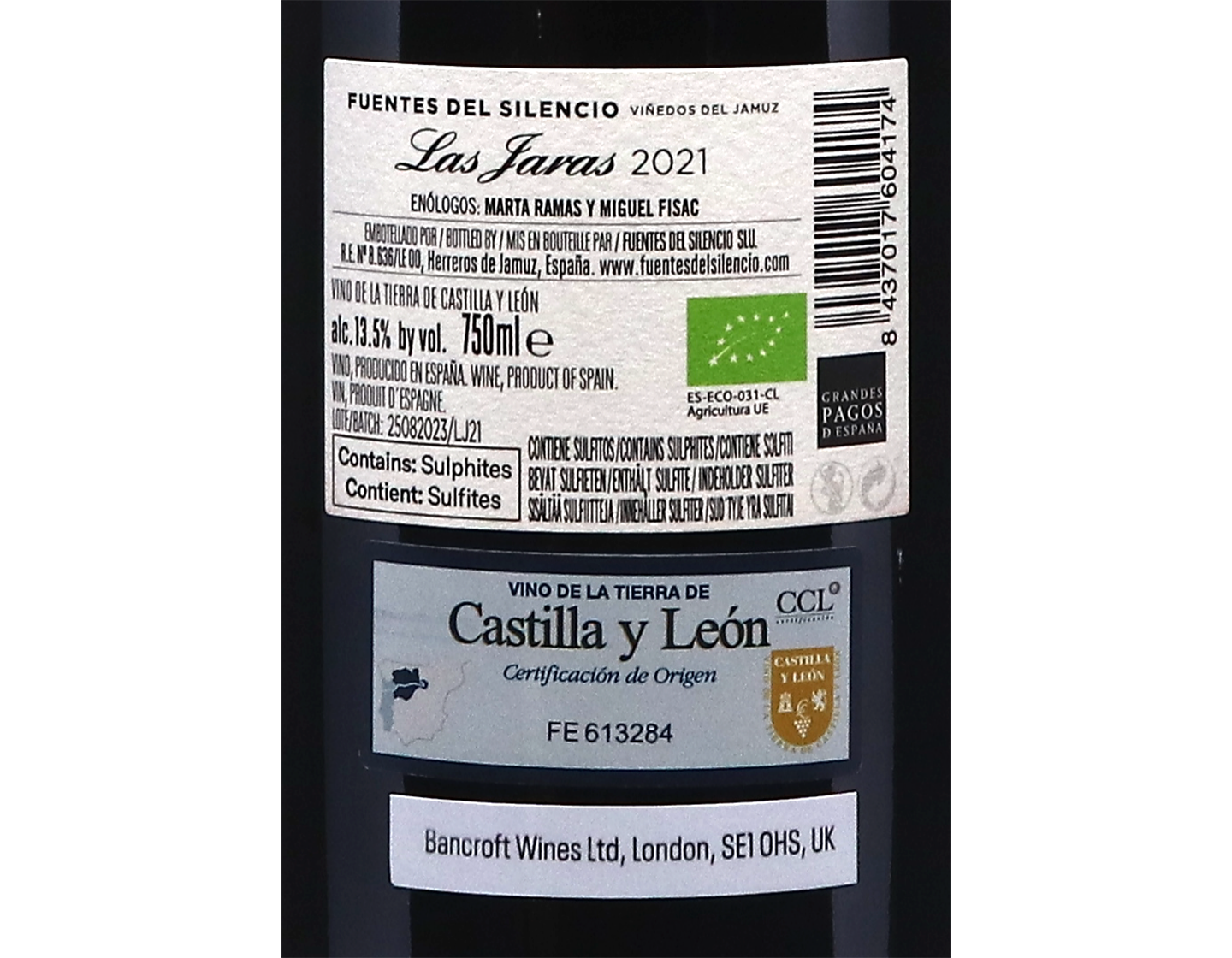 Fuentes del Silencio Las Jaras 2021 ORGANIC