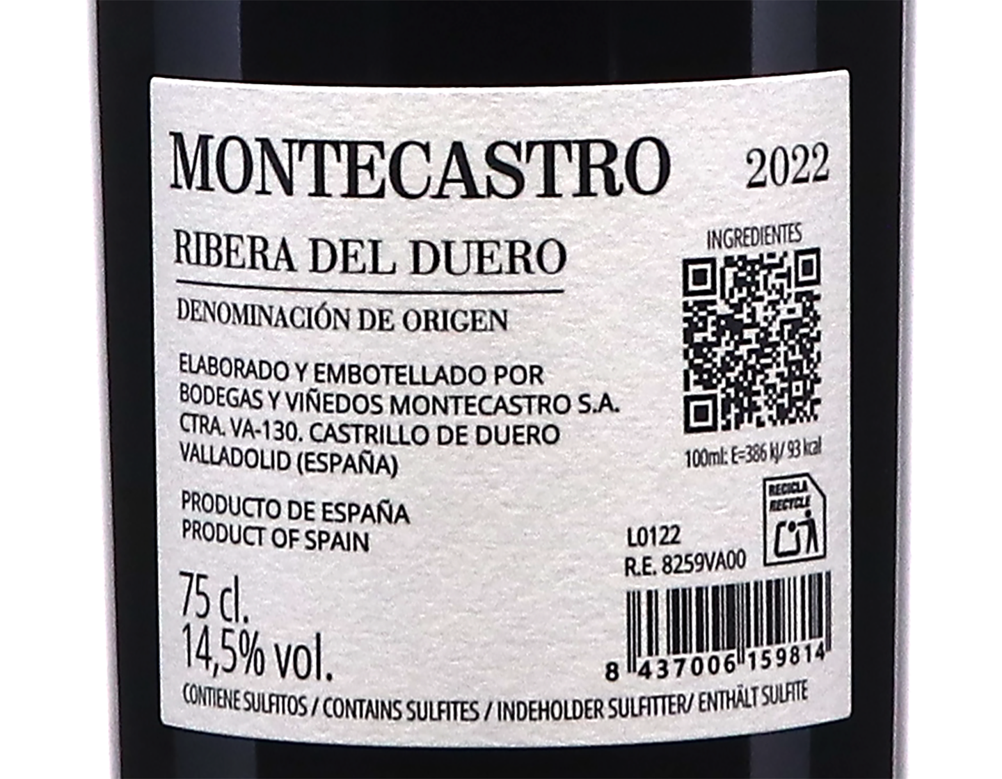 Montecastro Ribera del Duero 2022