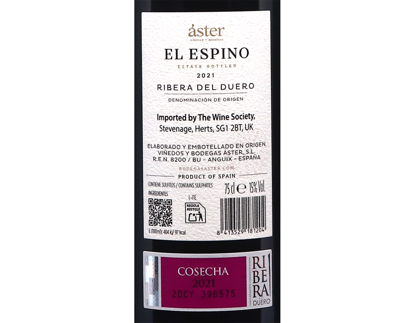 Aster El Espino Ribera del Duero 2021