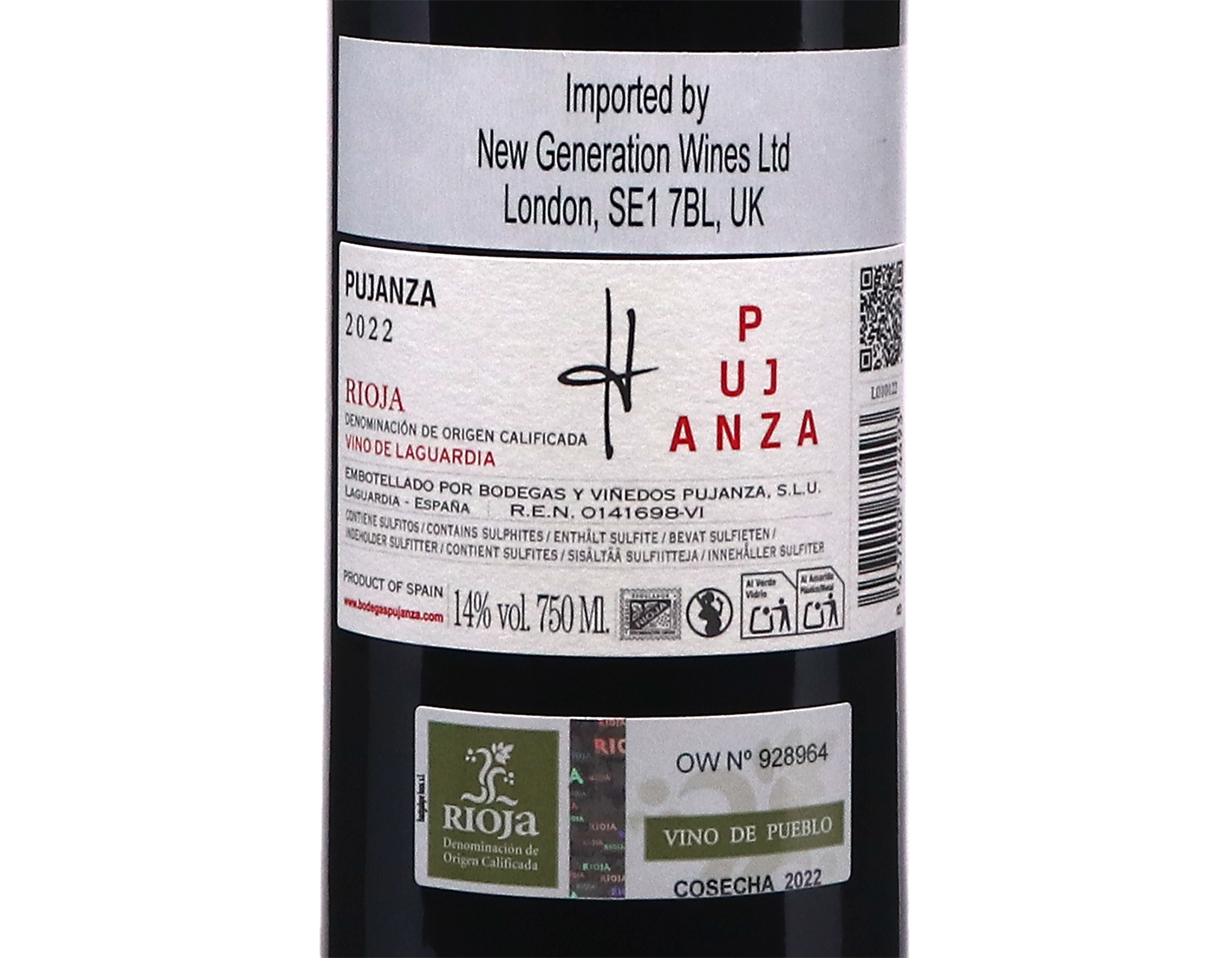 Pujanza 'H' Rioja 2022