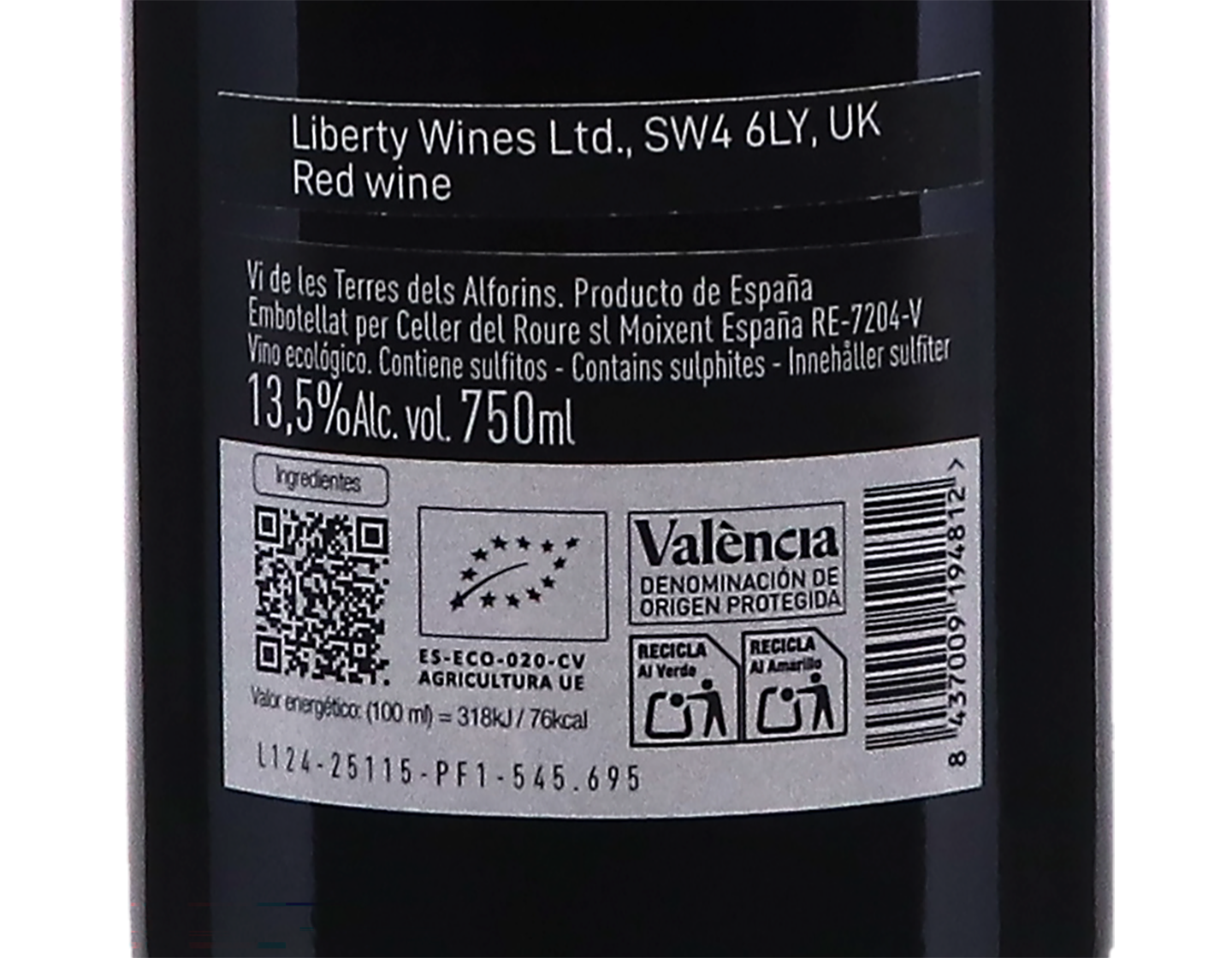 Celler del Roure Les Alcusses Valencia 2023