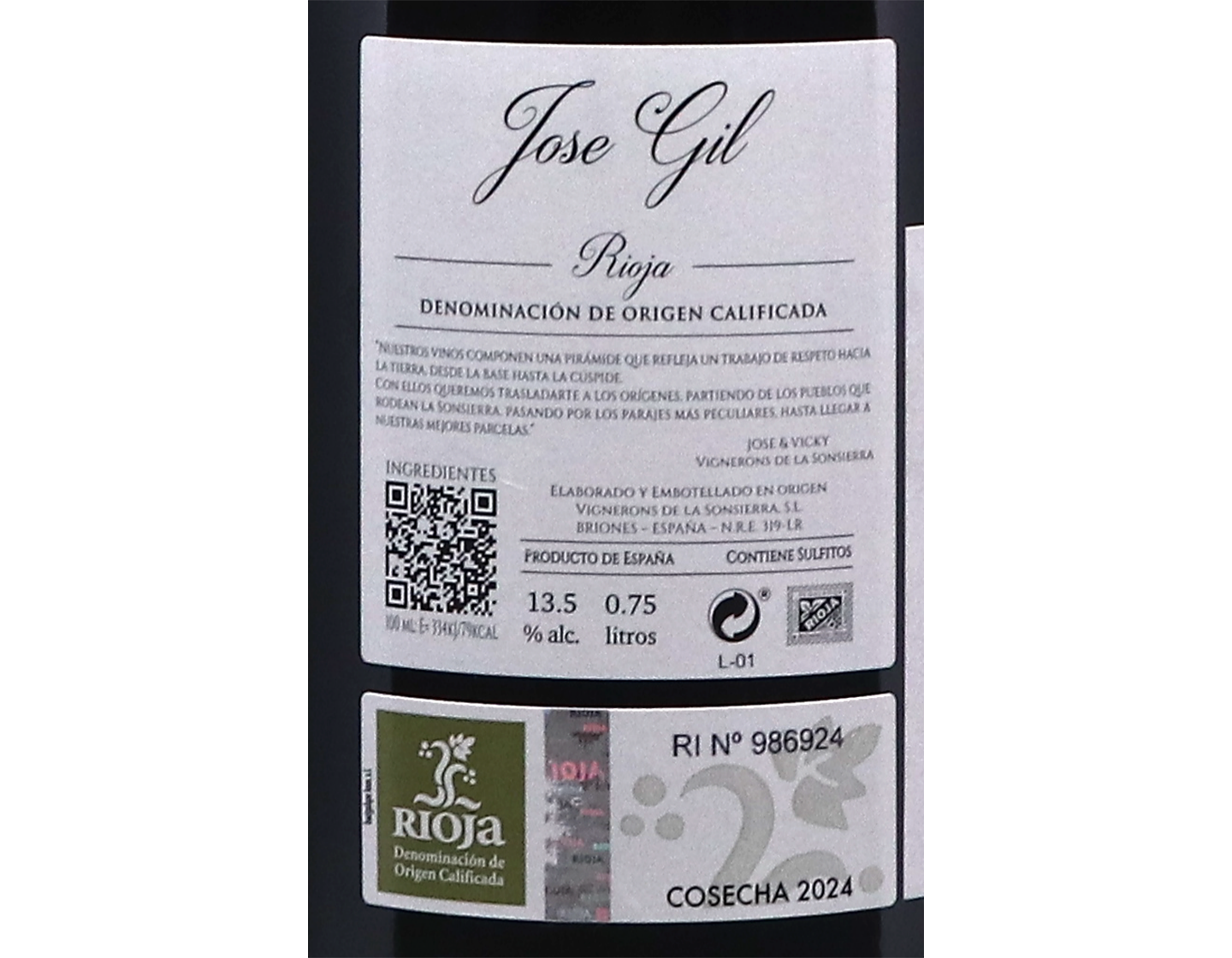 Jose Gil San Vicente de la Sonsierra Rioja 2024