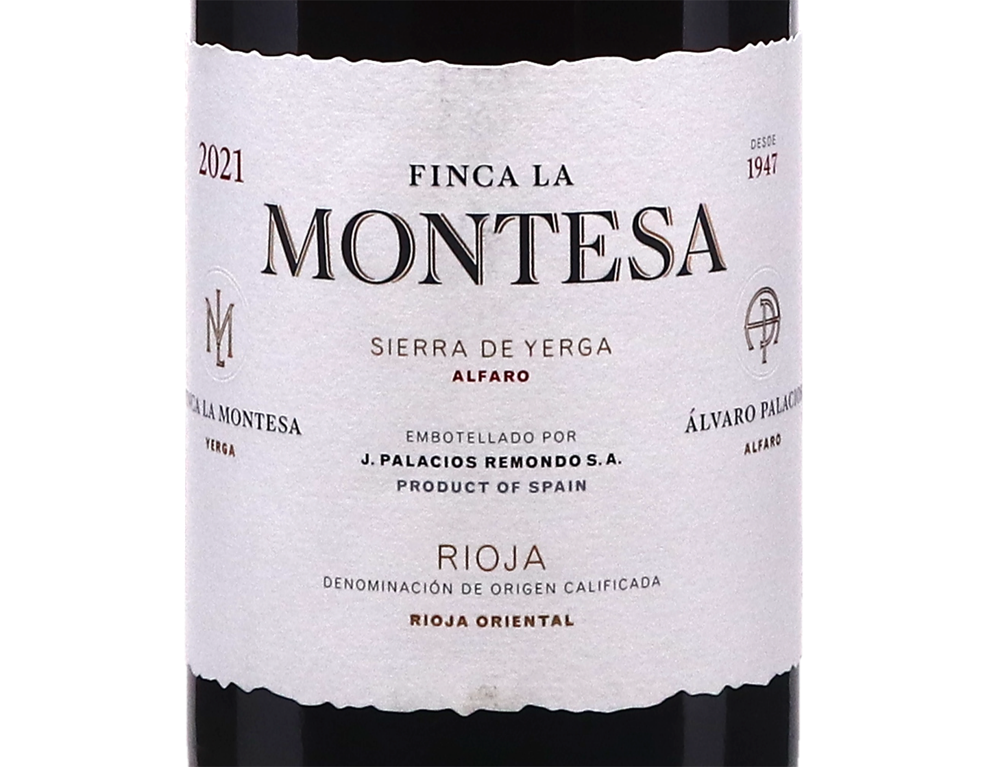 Palacios Remondo La Montesa Crianza Rioja 2021 ORGANIC