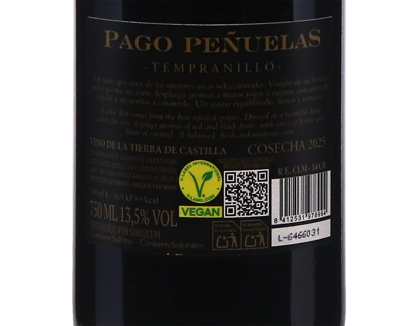 Pago Penuelas Seleccion Tempranillo La Mancha 2025