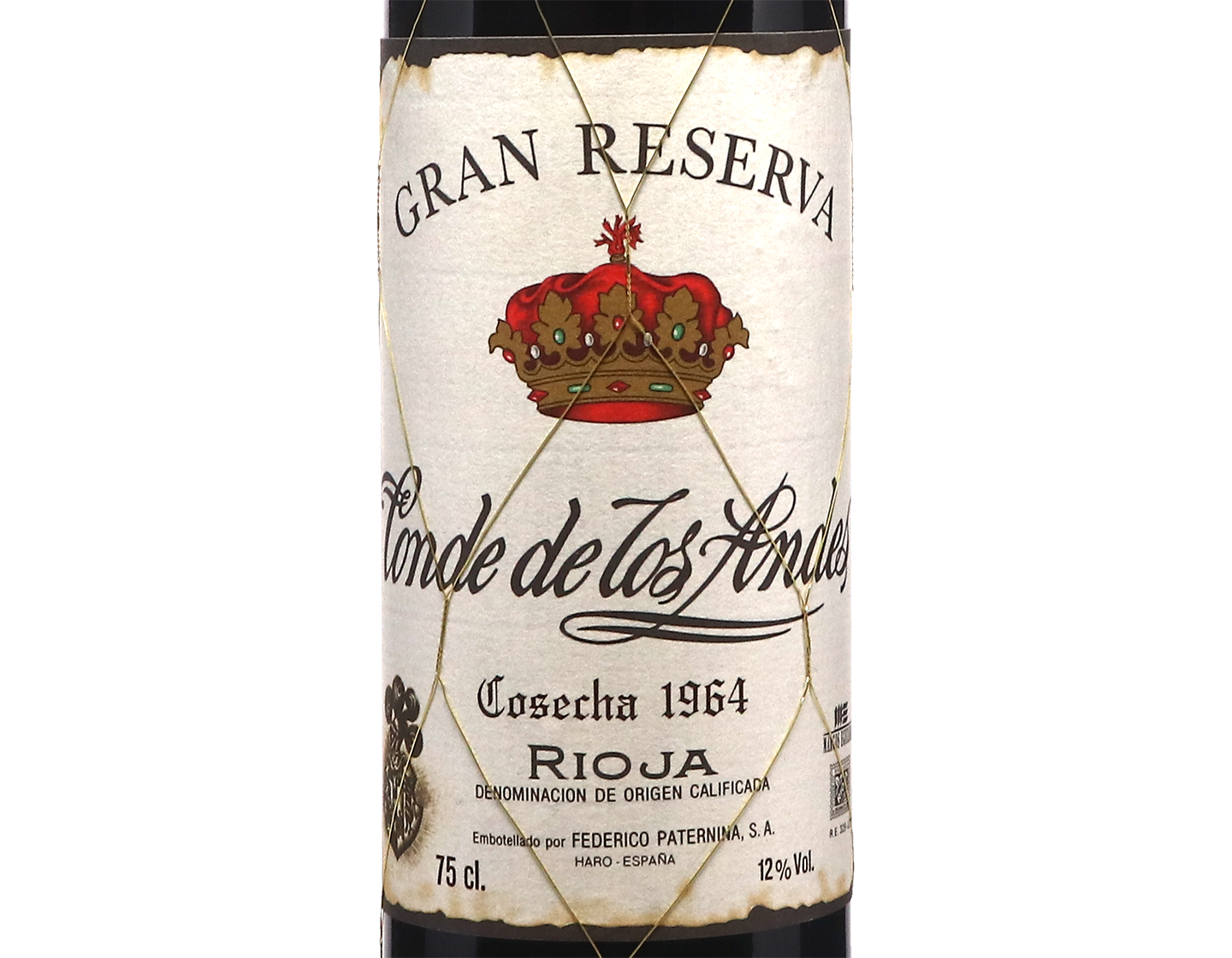 Paternina Conde de los Andes Gran Reserva Rioja 1964