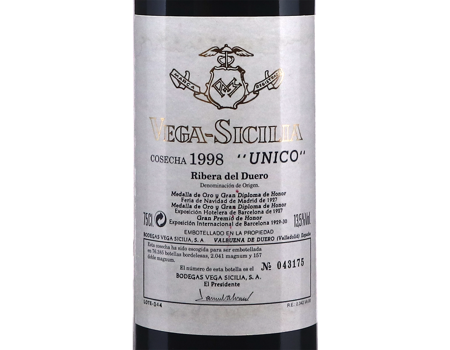 Vega Sicilia Unico 1998