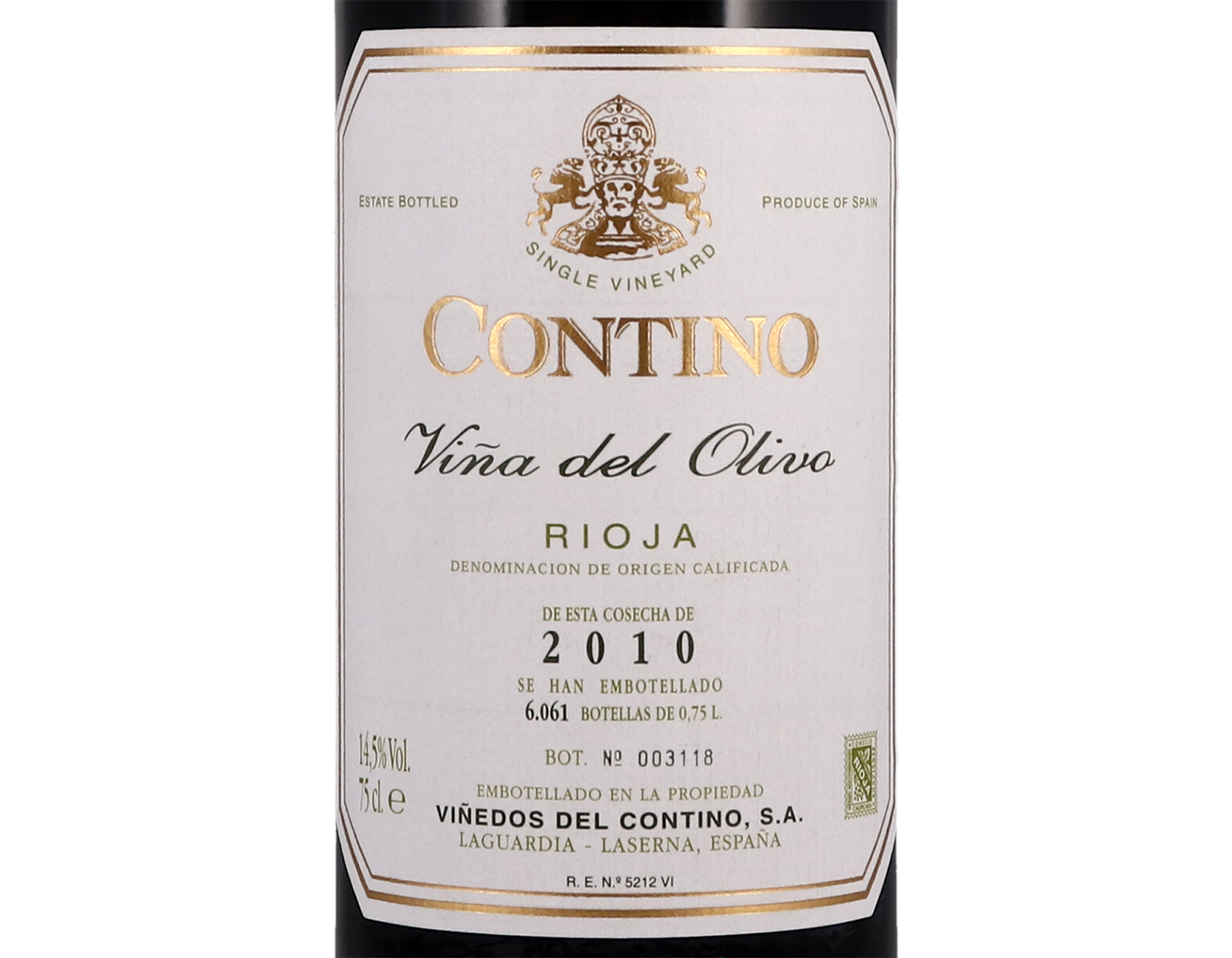 Contino Vina del Olivo Rioja 2010