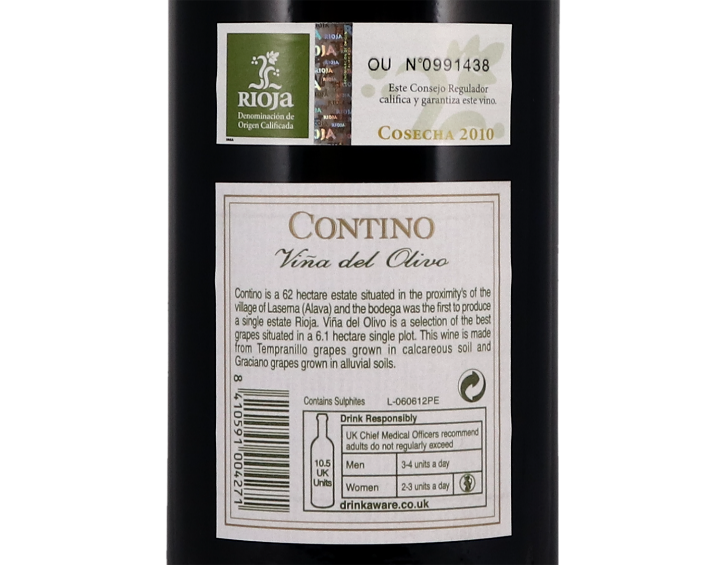 Contino Vina del Olivo Rioja 2010