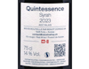 Syrah Quintessence Caroline Frey 2023 view 3