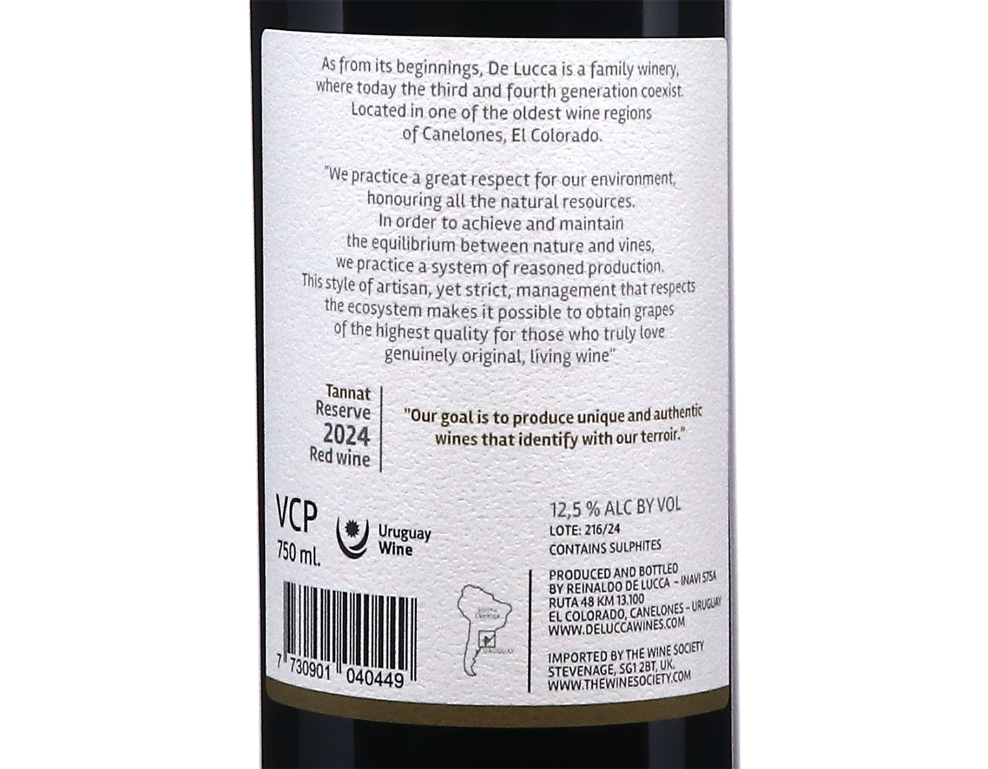 De Lucca Reserve Tannat 2024