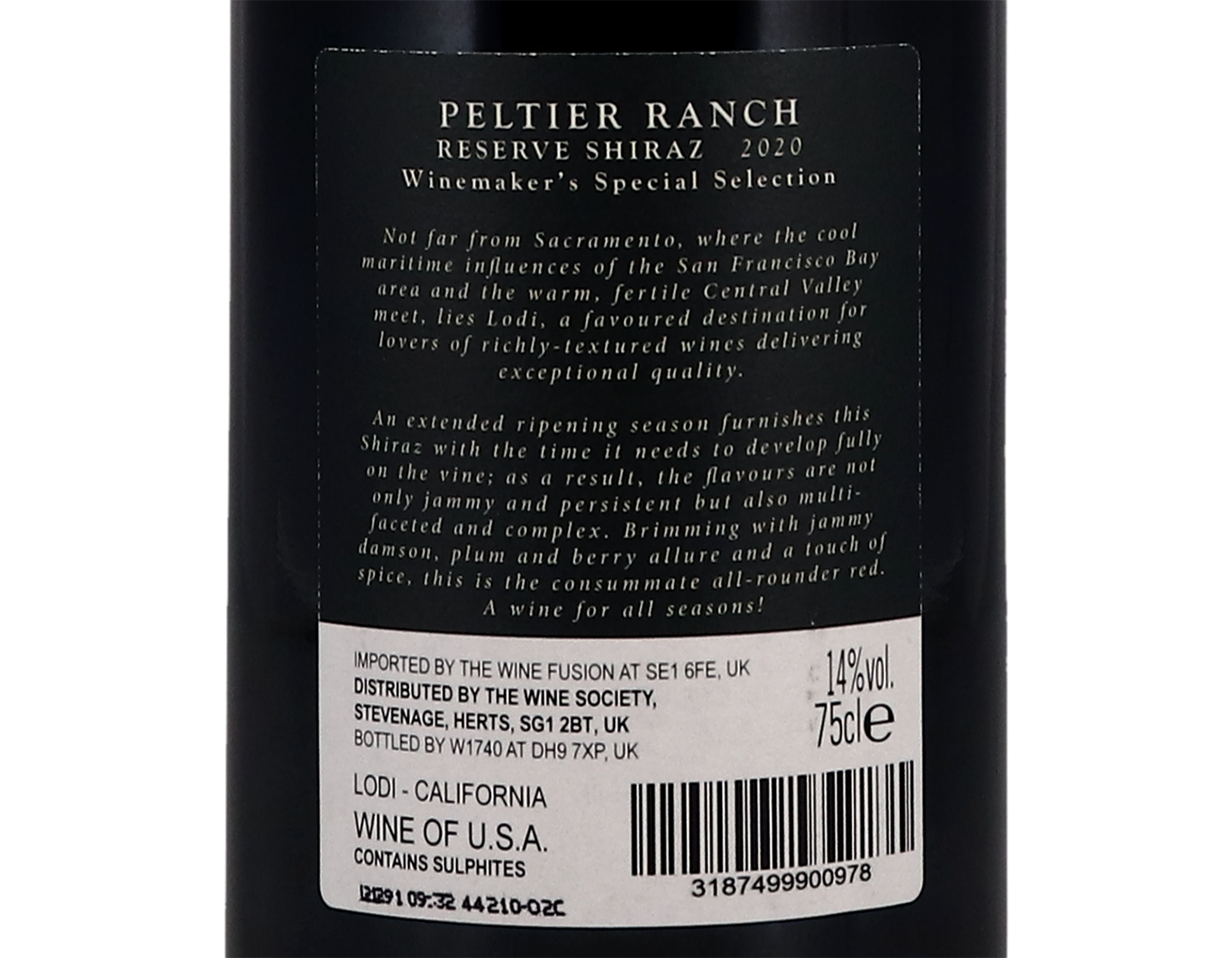 Peltier Ranch Lodi Syrah 2020