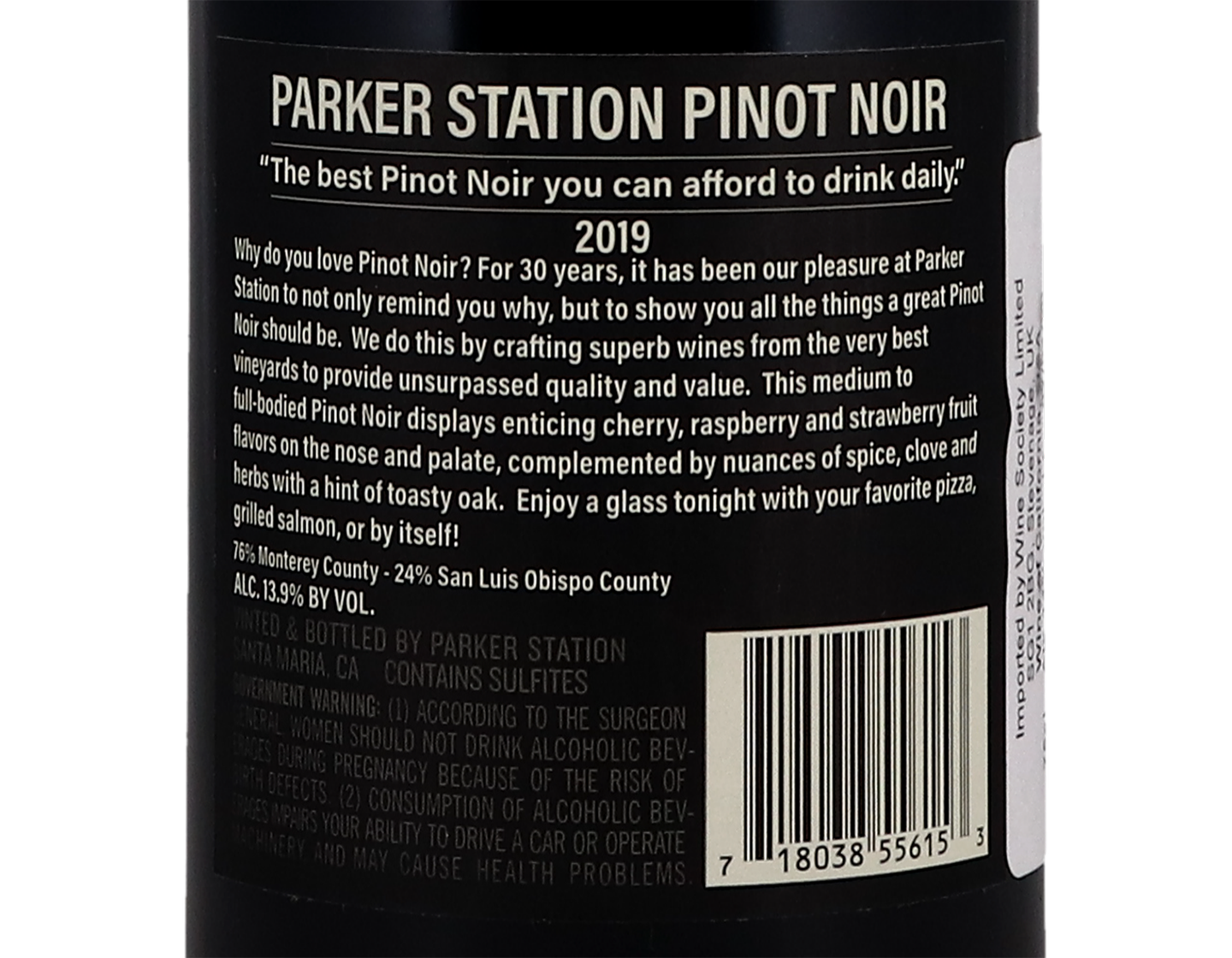 Parker Station Pinot Noir 2019