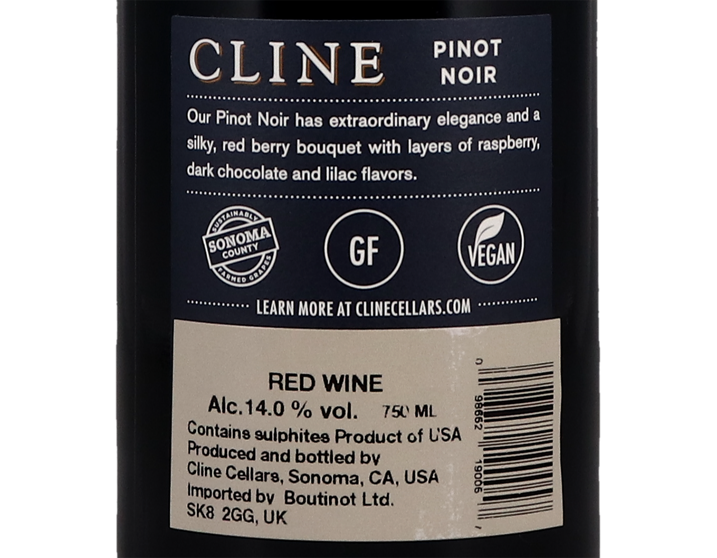 Cline Sonoma County Pinot Noir 2020