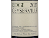 Ridge Geyserville 2021 view 2