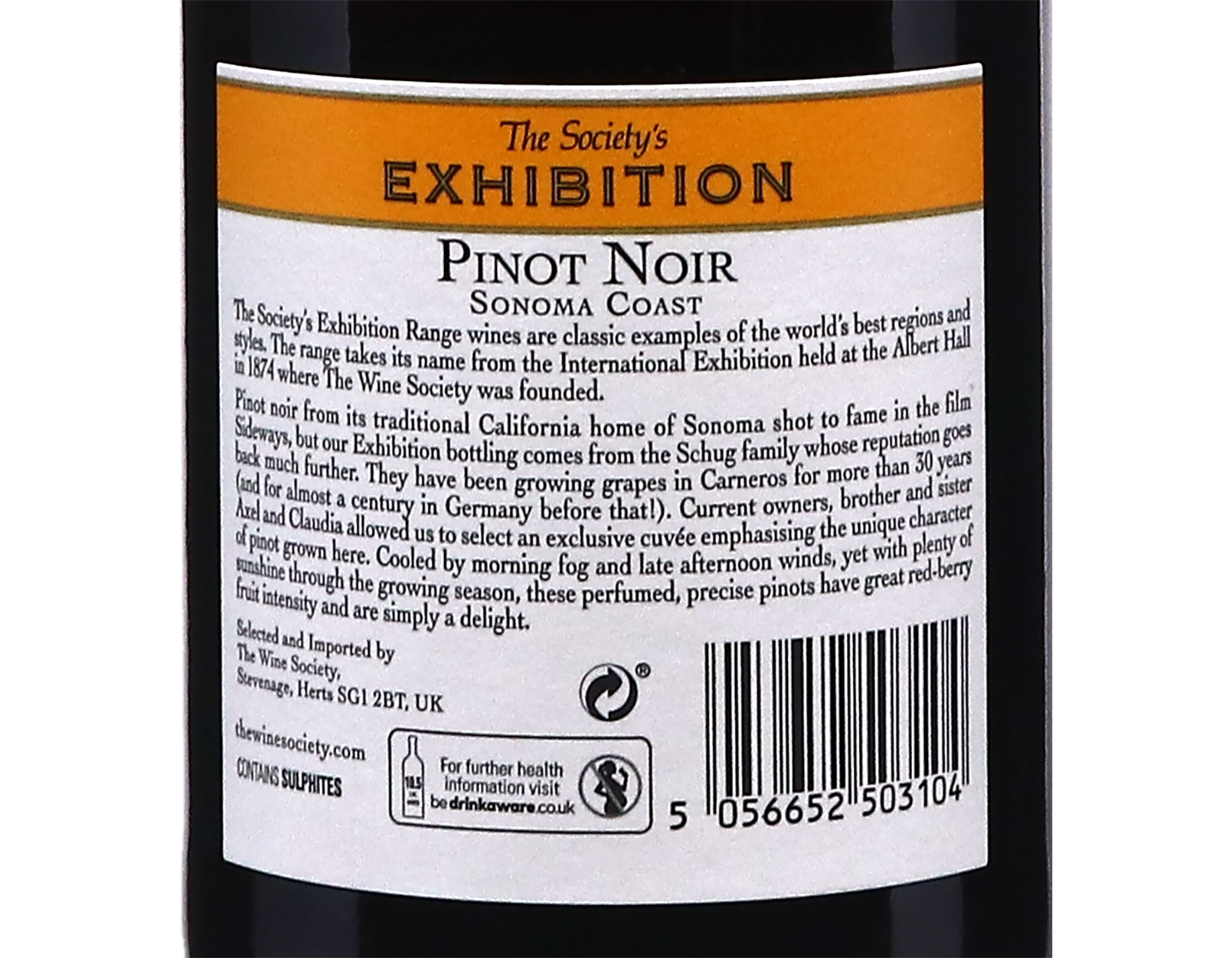 The Societys Exhibition Sonoma Coast Pinot Noir 2023