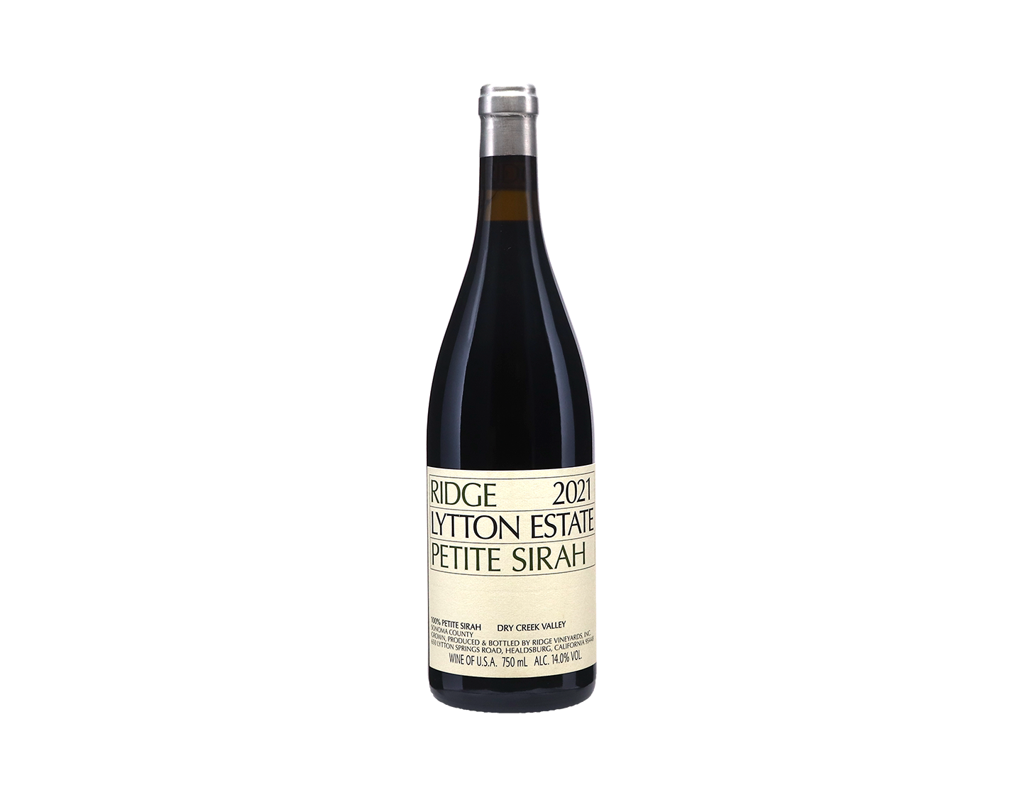 Ridge Lytton Estate Petite Sirah 2021