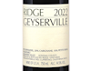 Ridge Geyserville 2022 view 2