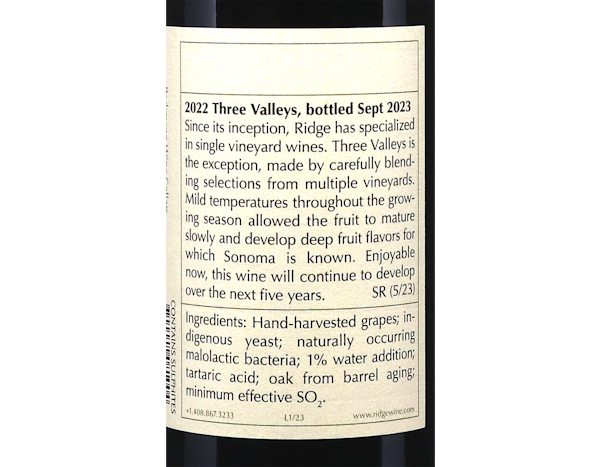 Ridge Three Valleys 2022