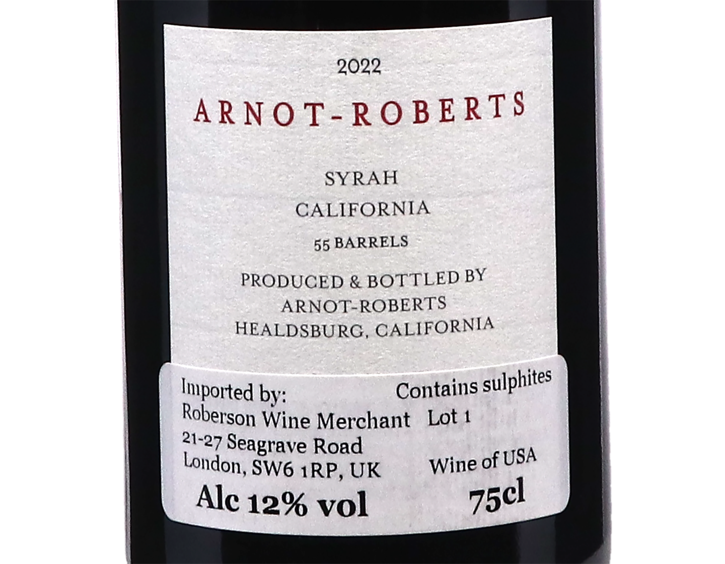 Arnot-Roberts Syrah 2022