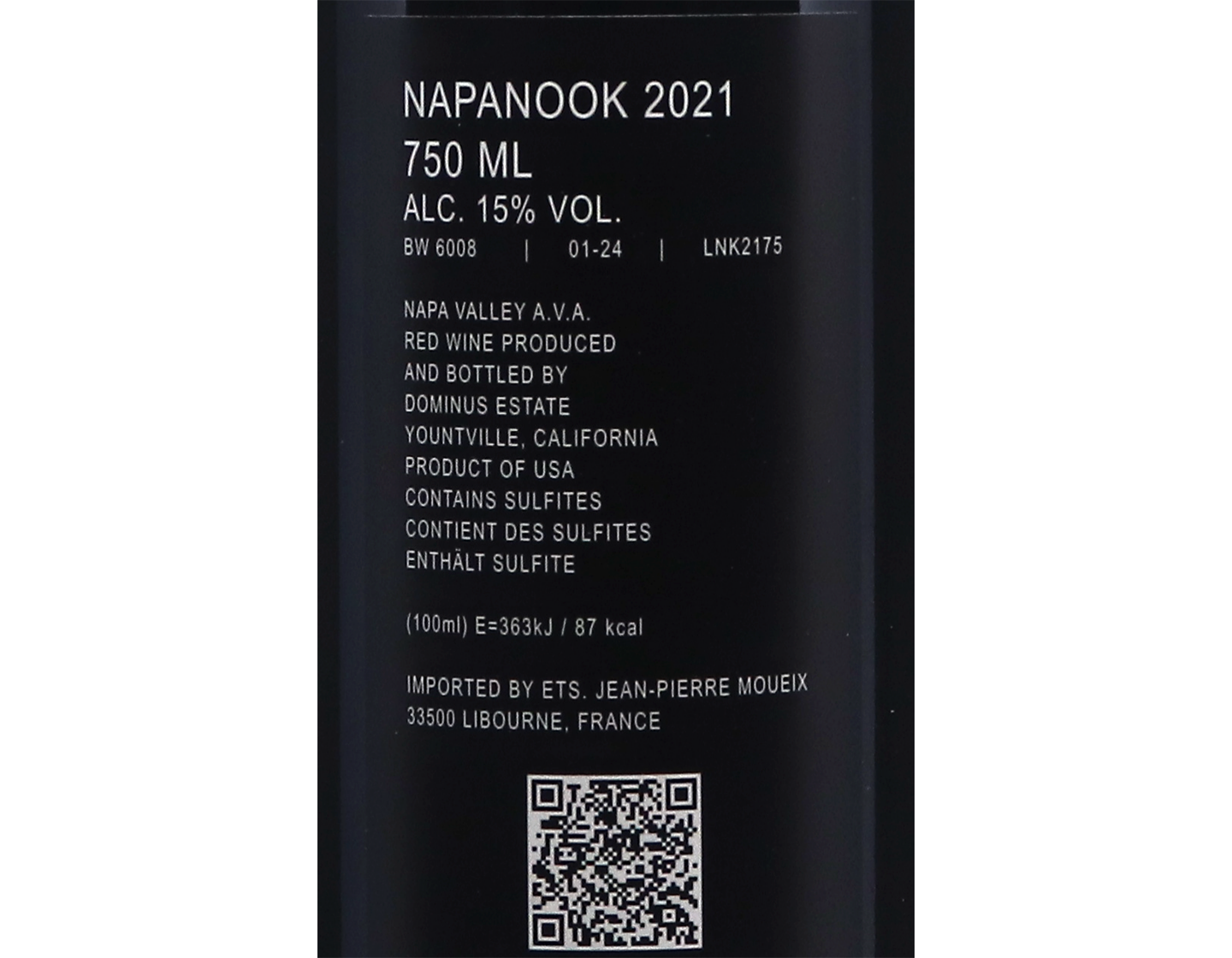 Napanook Napa Valley 2021