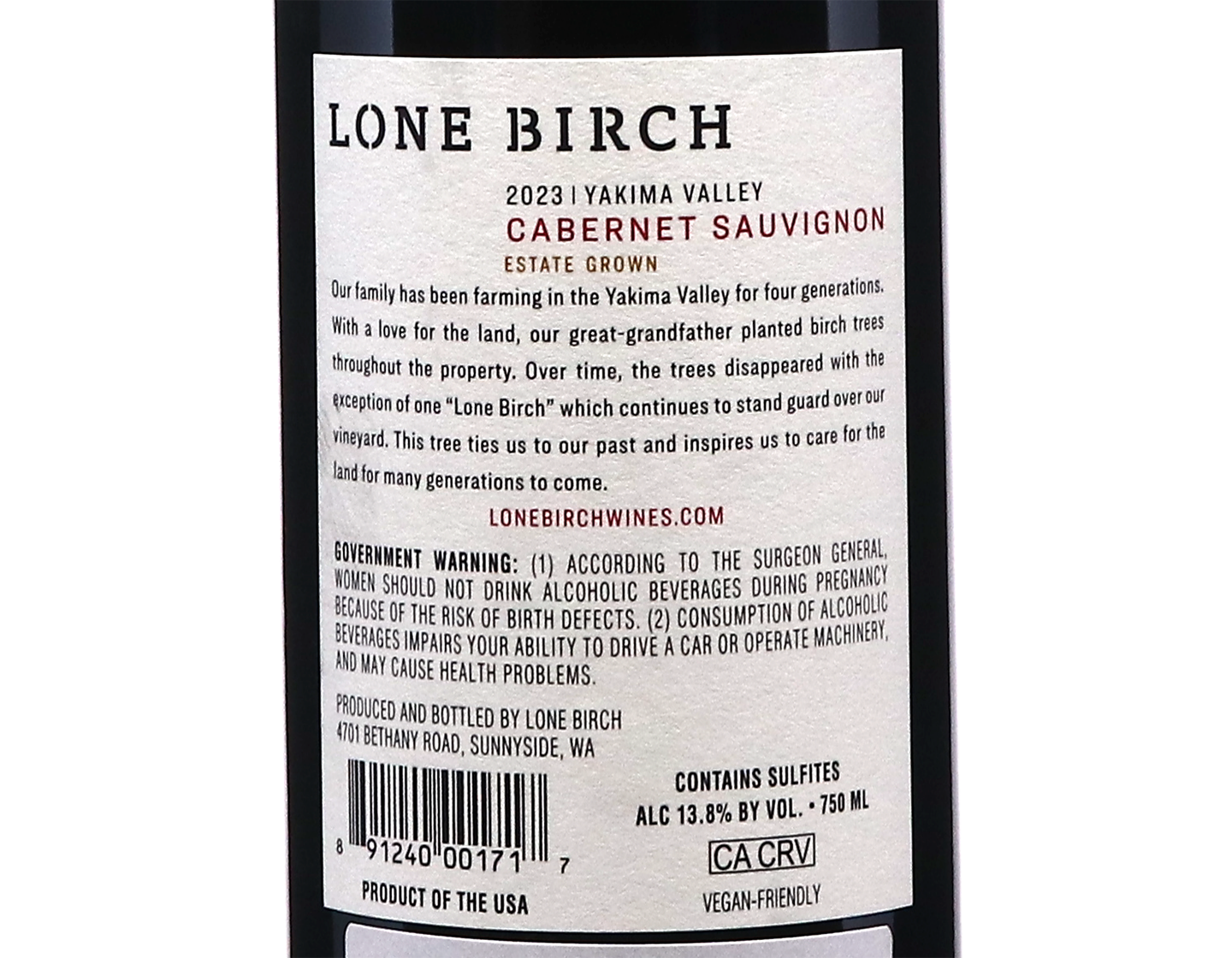 Lone Birch Yamika Valley Cabernet Sauvignon 2023