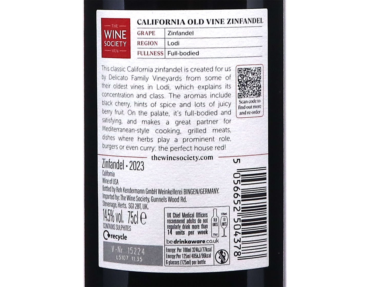 The Societys California Old-Vine-Zinfandel 2023