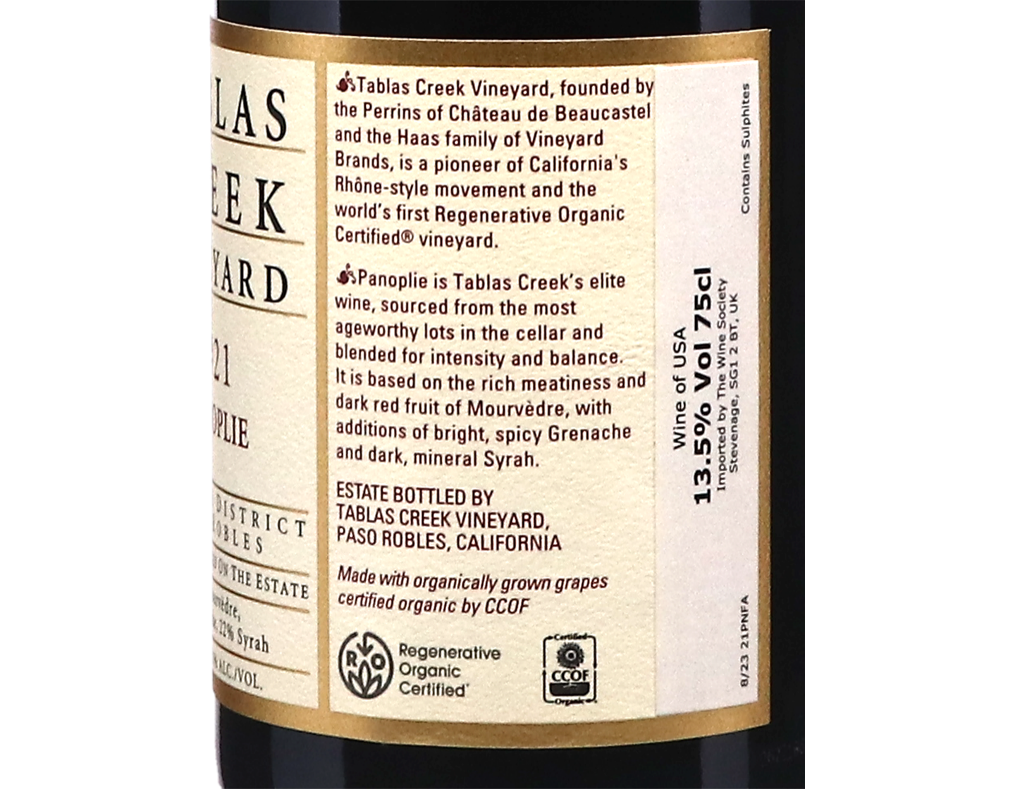 Tablas Creek Panoplie Adelaida District Paso Robles 2021