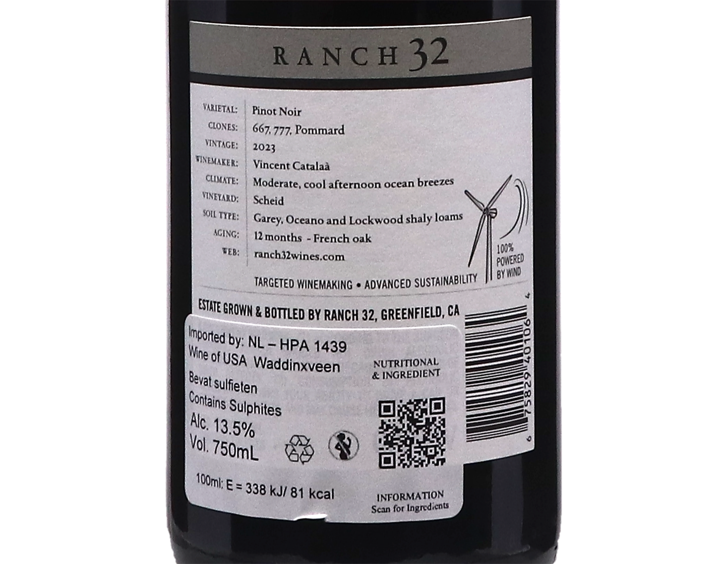 Ranch 32 Monterey Pinot Noir 2023