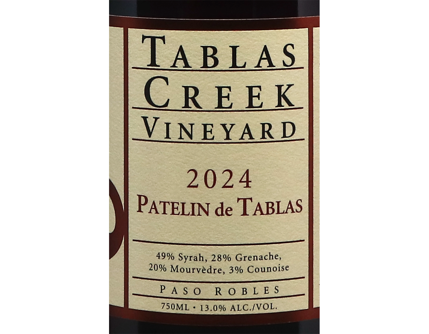 Tablas Creek Patelin de Tablas Rouge Paso Robles 2024