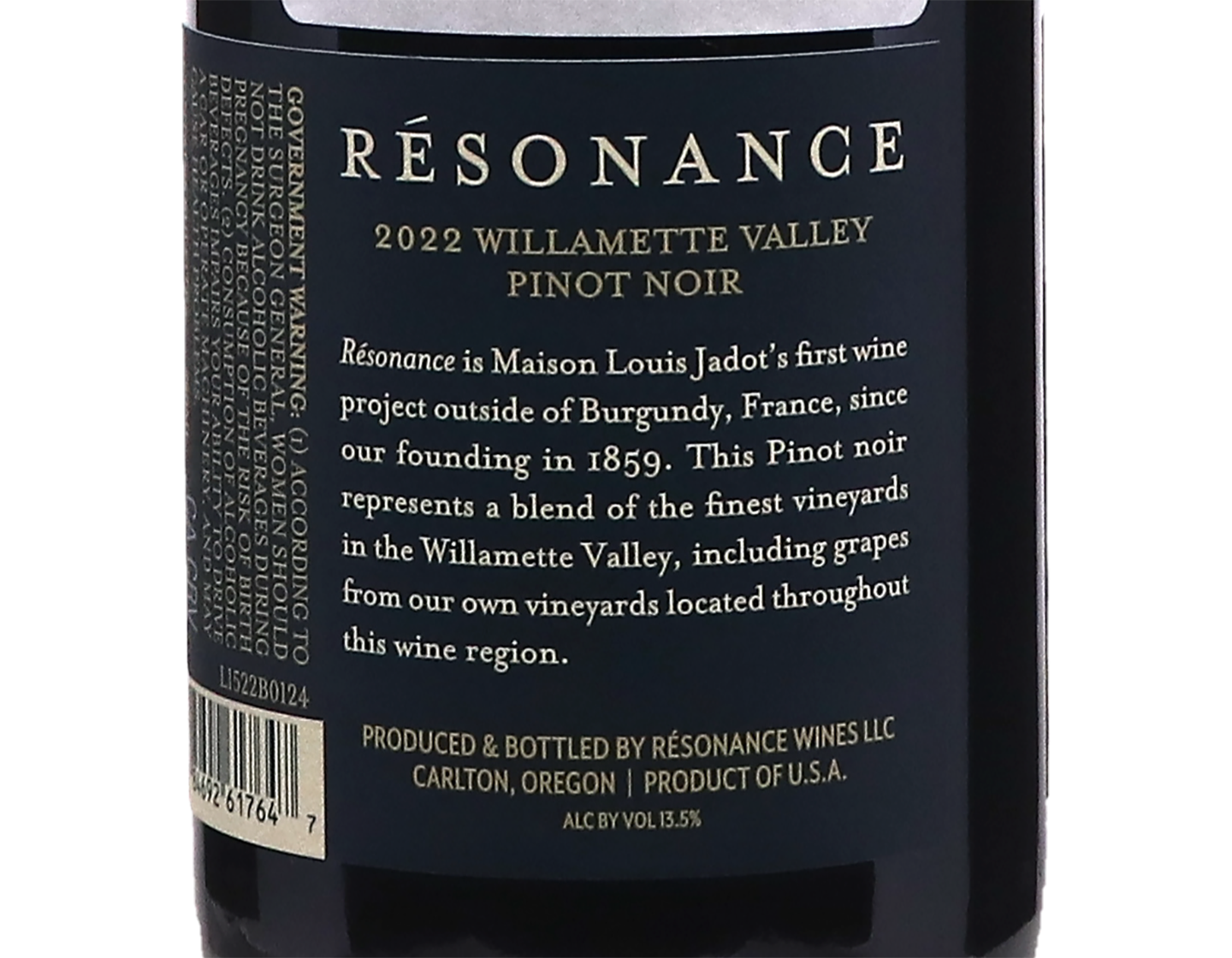 Résonance Willamette Valley Pinot Noir 2022